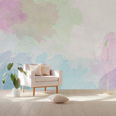 Latitude Run® Anothy Watercolor Brush Splash Colorful Painting Wall Mural Fabric in Gray | 187 W in | Wayfair 39CF9F5555994103A108387882CC7D40