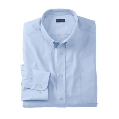 Men's Big & Tall KS Signature Wrinkle-Free Oxford Dress Shirt by KS Signature in Sky Blue (Size 18 1/2 39/0)