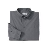 Men's Big & Tall KS Signature Wrinkle-Free Long-Sleeve Button-Down Collar Dress Shirt by KS Signature in Steel (Size 18 1/2 33/4)
