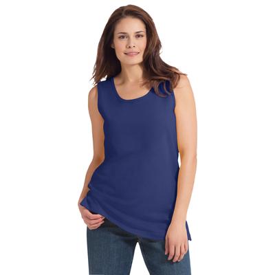 Plus Size Women's Perfect Scoopneck Tank by Woman Within in Ultra Blue (Size S) Top