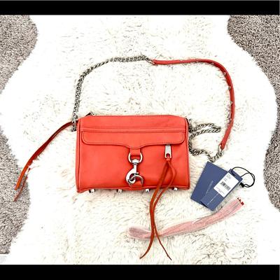 Rebecca Minkoff Bags | Excellent Condition Rebecca Minkoff Mini Mac Convertible Crossbody Bag In Coral | Color: Orange/Red | Size: Os
