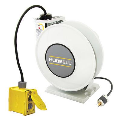HUBBELL WIRING DEVICE-KELLEMS HBLI45123R220 White Industrial Reel with Yellow