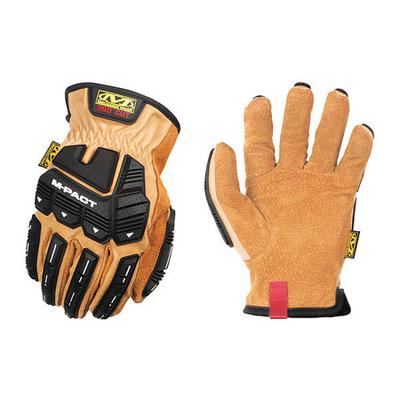 MECHANIX WEAR LDMP-C75-009 Mechanics Gloves, M, Brown/Black, Leather, TPR
