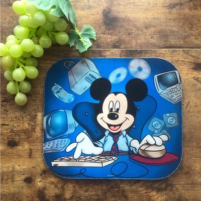 Disney Computers, Laptops & Parts | Disney Mickey Mouse Computer Mouse Pad Vintage 90’s Rubber Backing Pre-Owned | Color: Black Blue | Size: Os