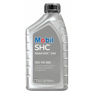 MOBIL 123018 Gear Oil, Bottle, 1 qt, SHC 634, 460, Orange