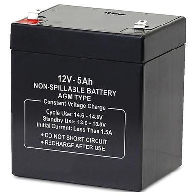 ZORO SELECT 2UKJ3 Battery,Sealed Lead Acid,12V,5Ah,Faston