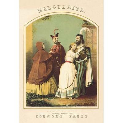 Buyenlarge Marguerite: A Favorite Melody from Counod\'s Faust Vintage Advertisement in Brown/Green | 66 H x 44 W x 1.5 D in | Wayfair