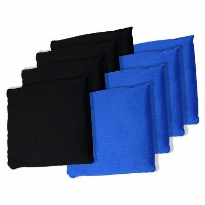 Trademark Games Cornhole Bags Plastic in Blue/Black | 1 H x 5.5 W x 5.1 D in | Wayfair 80-BGBLK-BLU-8