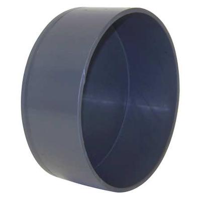 PLASTIC SUPPLY PVCCA08 End Cap, 8 in Duct Dia, Type I PVC, 2-3/4\
