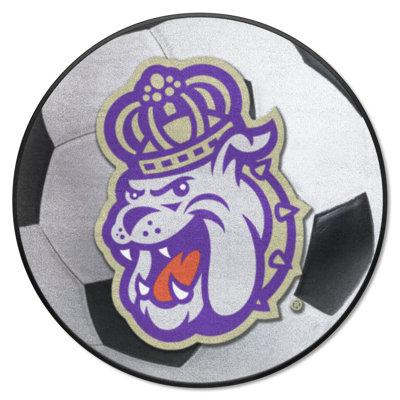 FANMATS NCAA James Madison University Soccer Ball Synthetics in Blue/Brown/Gray | 27 W x 27 D in | Wayfair 964