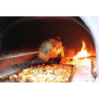 Authentic Pizza Ovens Brick Oven Rotisserie Steel in Gray | 36 H x 0.5 W x 4 D in | Wayfair APOROT