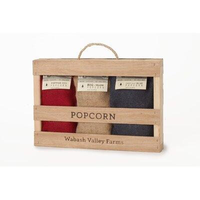 Wabash Valley Farms Whirley-Pop Mini Burlap Popcorn Box Set in Blue/Red | 9 H x 13 W x 2 D in | Wayfair 45080DS