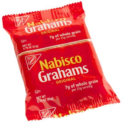 Nabisco 3 Count (0.75 oz.) Original Graham Crackers Snack Pack - 150/Case