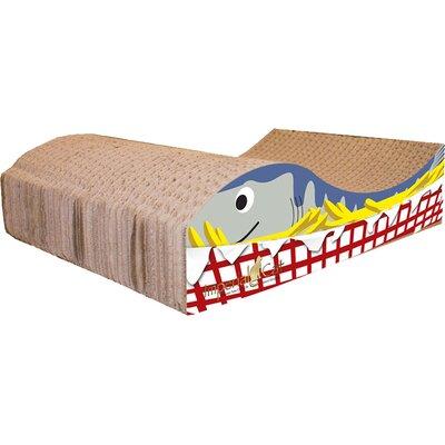 Tucker Murphy Pet™ Chipman Fish & Chips Recycled Paper Scratching Board Cardboard | 3.75 H x 15 W x 9 D in | Wayfair