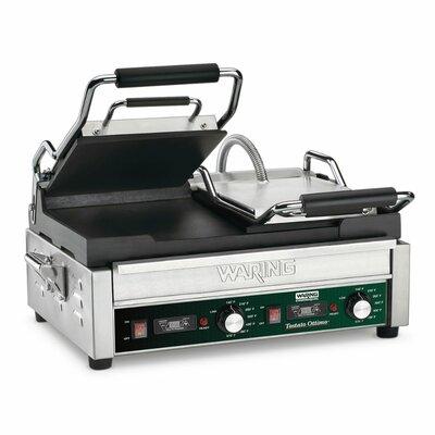 Waring Electric Grill & Panini Press Stainless Steel/Cast Iron in Gray | 21.6 H x 15.5 D in | Wayfair WFG300T