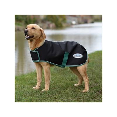 WeatherBeeta Green - Tec 900D Dog Coat - 18 - Black/ Green - Smartpak