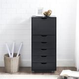 Latitude Run® Garysburg 6 Drawer Storage File Cabinet on Wheels, Filing Organizer w/ Drawer Storage for Home & Office in Gray | Wayfair
