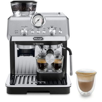 DeLonghi De'Longhi La Specialista Arte Espresso Machine w/ Grinder, Bean to Cup Coffee & Cappuccino Maker Stainless Steel/Plastic | Wayfair