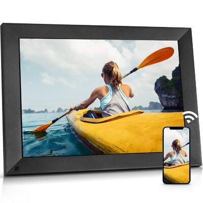 NexFoto Large 15 inch Digital Picture Frame Wi-Fi Digital Photo Frame IPS Touch Plastic in Black | 11.33 H x 14.29 W x 1.33 D in | Wayfair