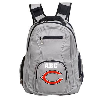 MOJO Gray Chicago Bears Personalized Premium Laptop Backpack