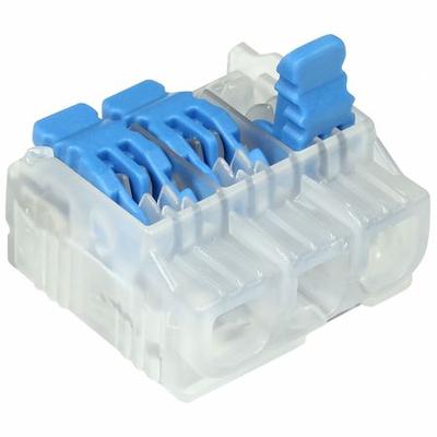IDEAL 30-35L23J Lever Wire Connector,Blue,0.78" L,PK350
