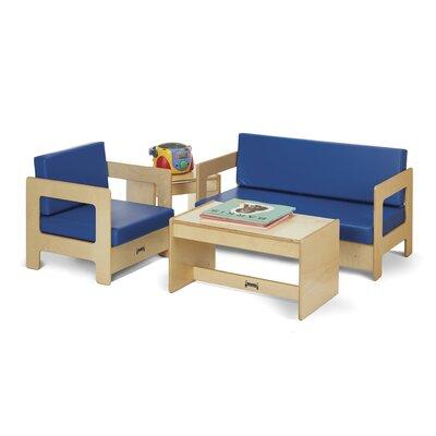 Jonti-Craft 4 Piece Play Table & Chair Set Wood in Blue | 13 H x 25 W in | Wayfair 0381JC
