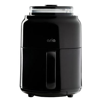 Aria Air Fryers Aria 4.7 Qt. Steam Air Fryer w/ Hybrid Crisp & Steam Cooking & Detachable Reservoir in Black | 15.5 H x 11 W x 17.12 D in | Wayfair