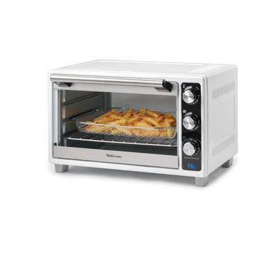 Betty Crocker Air Fryer Convection Toaster Oven Aluminum in Gray | 10.43 H x 16.78 W x 15.08 D in | Wayfair BC-4637W