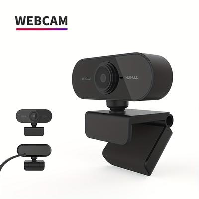 Hd 1080p Webcam Mini Computer Webcam With Usb Plug Rotatable Camera For Pc Laptop Live Video Teleconferencing Work