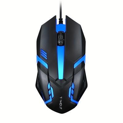 V1 Wired Mouse Usb Gaming Glow Computer Laptop Home Office Factory Mouse, Office, Home, Business, Gaming, Pc, Tablet, Gaming Glow Mouse