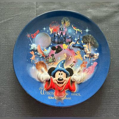 Disney Other | Like New! Disney Where The Magic Lives 3d Collectible Plate | Color: Blue | Size: Os