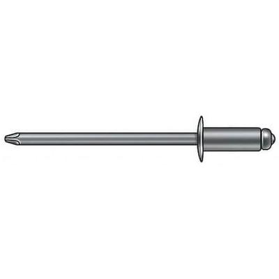 STANLEY ENGINEERED FASTENING AD42ABS201 Blind Rivet, Dome Head, 1/8 in Dia.,