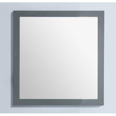 Red Barrel Studio® Markes Fully Framed Bathroom/Vanity Mirror Wood in Gray | 30 H x 30 W x 0.79 D in | Wayfair 66C9E116BAC3457EBD676848D0855A56