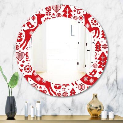 East Urban Home Christmas II Accent Wall Mirror Resin | 23.6 H x 23.6 W x 0.24 D in | Wayfair E9B6C08816E94B869800178B5A4FDF7B