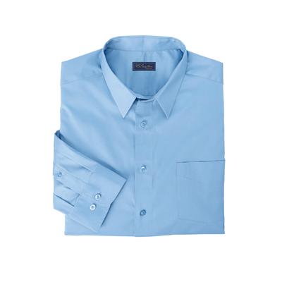 Men's Big & Tall KS Signature Wrinkle-Free Long-Sleeve Dress Shirt by KS Signature in Sky Blue (Size 18 1/2 35/6)