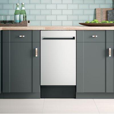 Haier Small Space Kitchen Appliances 18" 47 dBA Built-In Dishwasher in Gray | 32.4 H x 18 W x 23 D in | Wayfair QDT125SSLSS
