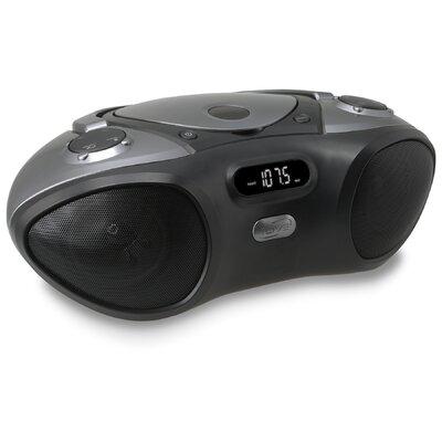 iLive Portable Bluetooth Boombox w/ AM/FM Radio in Black | 5.08 H x 13.23 W x 8.58 D in | Wayfair IBC233B