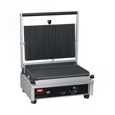 Hatco MCG14G Single Commercial Panini Press w/ Cast Iron Grooved Plates, 120v, 14", 120 V