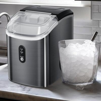 Antarctic Star Countertop Nugget Ice Maker, Pebble Ice Maker Machine w/ Self-cleaning Function, 34lbs/24h For Kitchen Bar Party in Black | Wayfair