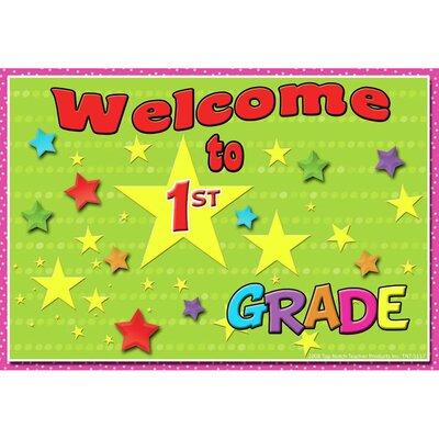 Top Notch Teacher Products Welcome to 1st Grade Postcard | 4.3 H x 6 W x 0.4 D in | Wayfair TOP5117