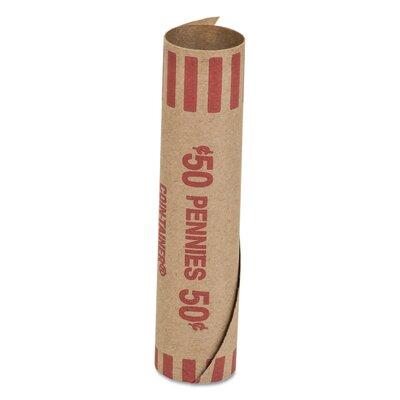 MMF Industries Preformed Tubular Coin Wrappers, Pennies, 1000 Wrappers/Box in Red | 13.75 H x 11.75 W x 20 D in | Wayfair CTX20001