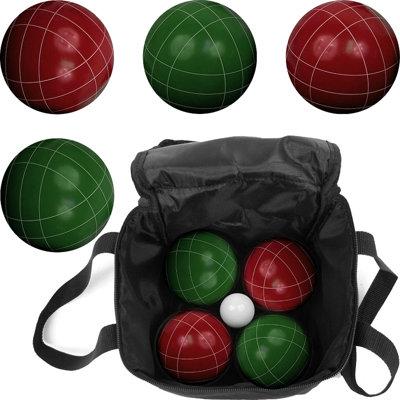 Hey! Play! Bocce Set w/ Carrying Case Plastic in Green | 8.5 H x 8.5 W x 8.6 D in | Wayfair 80-751214