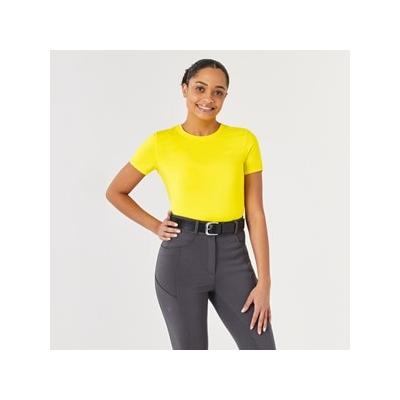 Piper SmartCore Short Sleeve Crew Neck Sun Shirt - Clearance! - L - Vivid Yellow - Smartpak