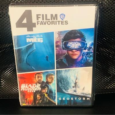 Columbia Media | 4 Films The Meg / Ready Player One / Blade Runner 2049 / Geostorm [New Dvd] | Color: Green | Size: Os