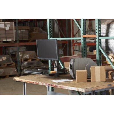 Health Posture TaskMate EZ 25" H x 19" W Standing Desk Conversion Unit Metal in Gray | 25 H x 19 W x 5 D in | Wayfair 6400