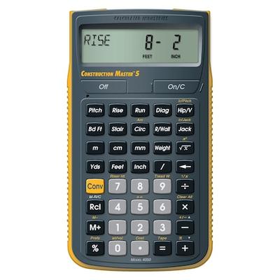 CALCULATED INDUSTRIES 4050 Construction Calculator,5 5/8 Lx3 In W