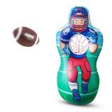 Kovot kids Inflatable Football Target Set - Inflates to 5 Feet Tall - Soft Mini Football Included in Blue/Green/Red | 60 H x 24 W x 24 D in | Wayfair