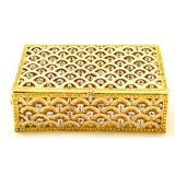 House of Hampton® Jewelry Box Metal in Yellow | 1.5 H x 4.25 W x 2.75 D in | Wayfair F6F6EFC843A14F91B10E93AC95CAA6DB