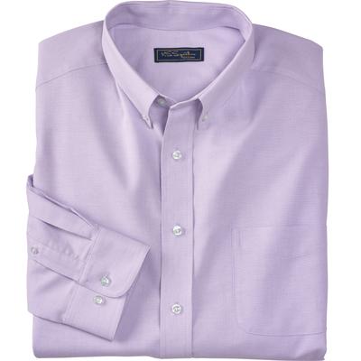 Men's Big & Tall KS Signature Wrinkle-Free Oxford Dress Shirt by KS Signature in Soft Purple (Size 18 33/4)