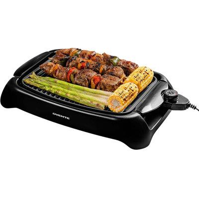 OVENTE Non-Stick Electric Grill | 3 H x 17.7 D in | Wayfair GD1632NLB